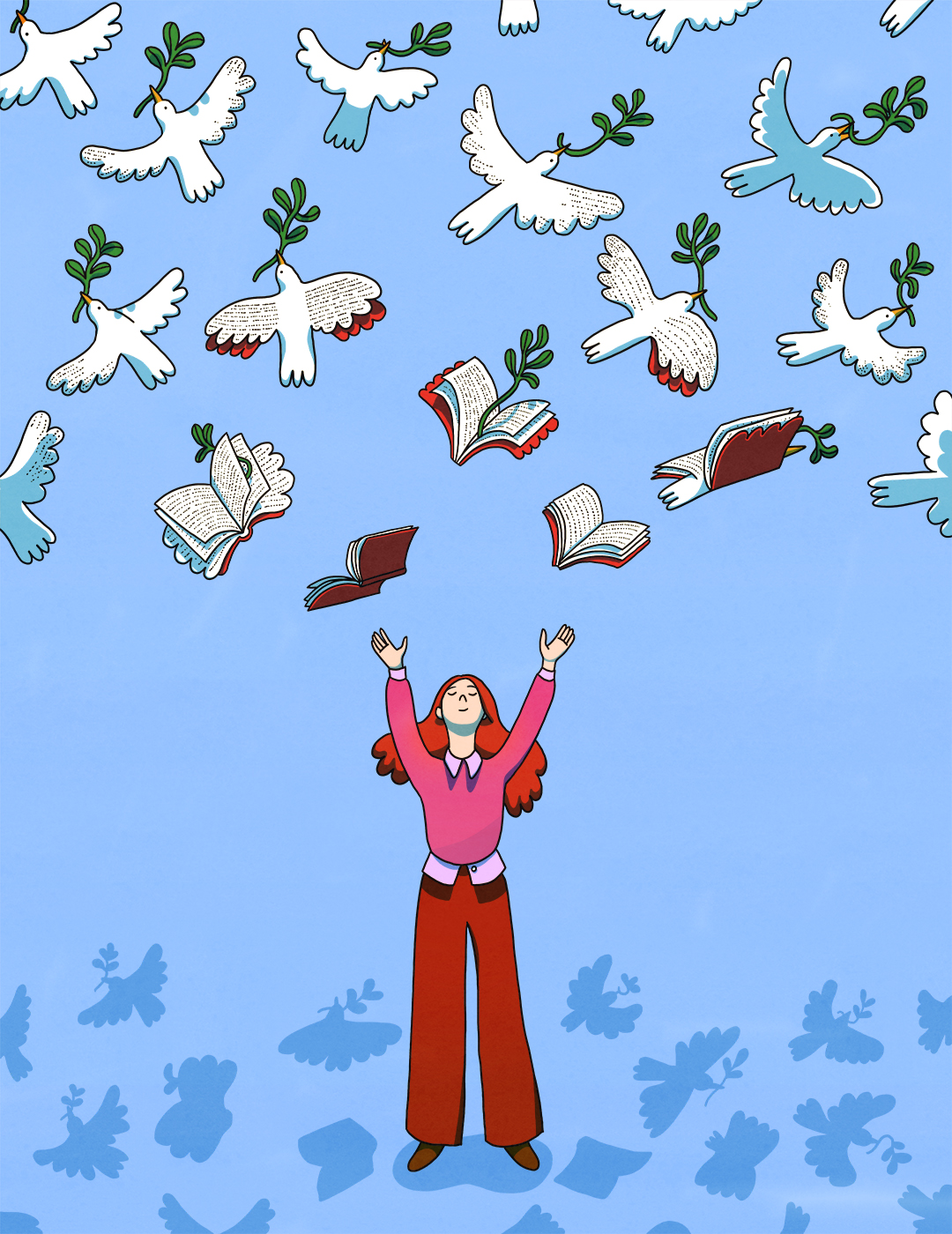 conceptual illustration about teaching and education