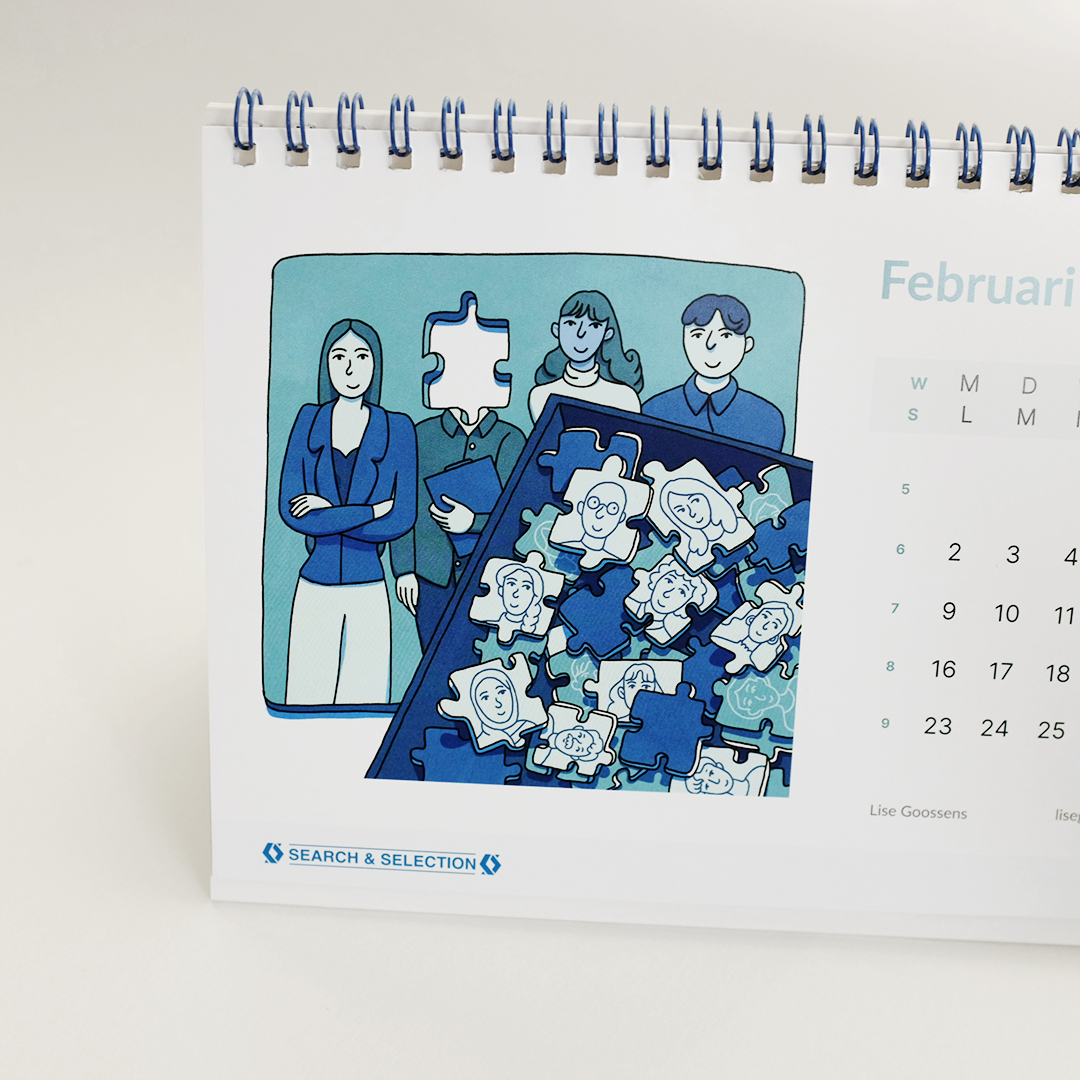 headhunting puzzle illustration