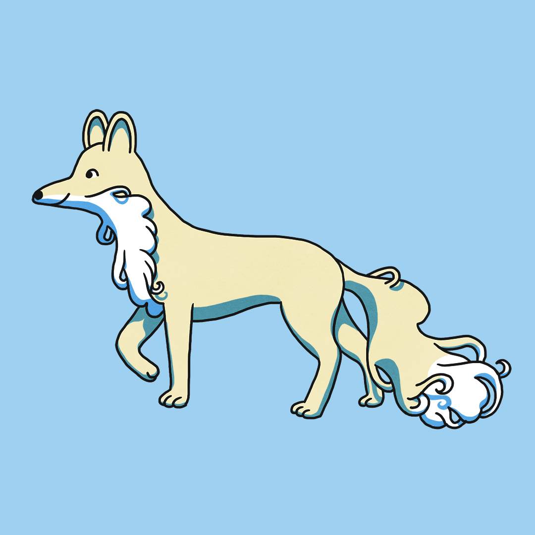cute fox illustration