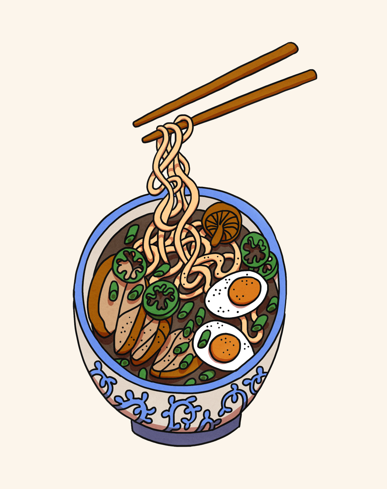 ramen illustration