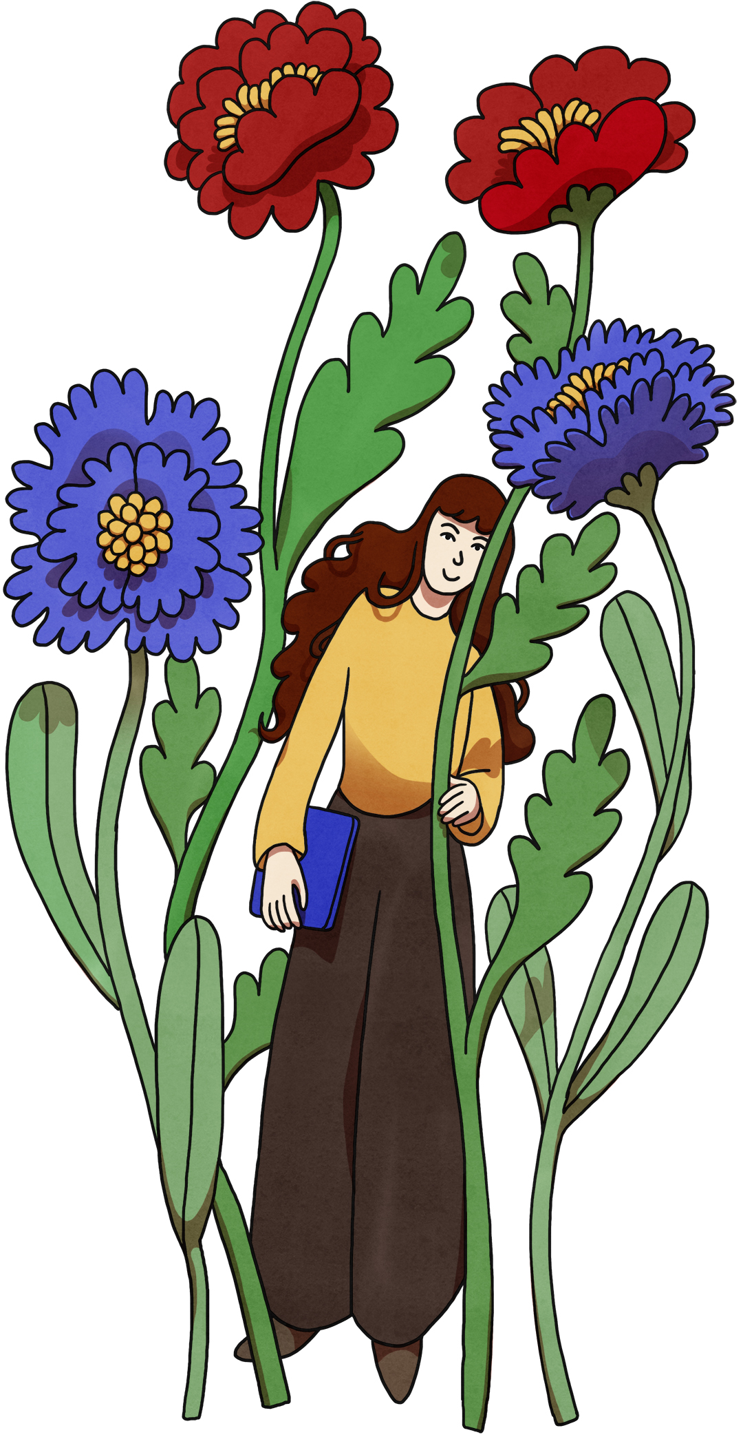 selfportrait with flowers