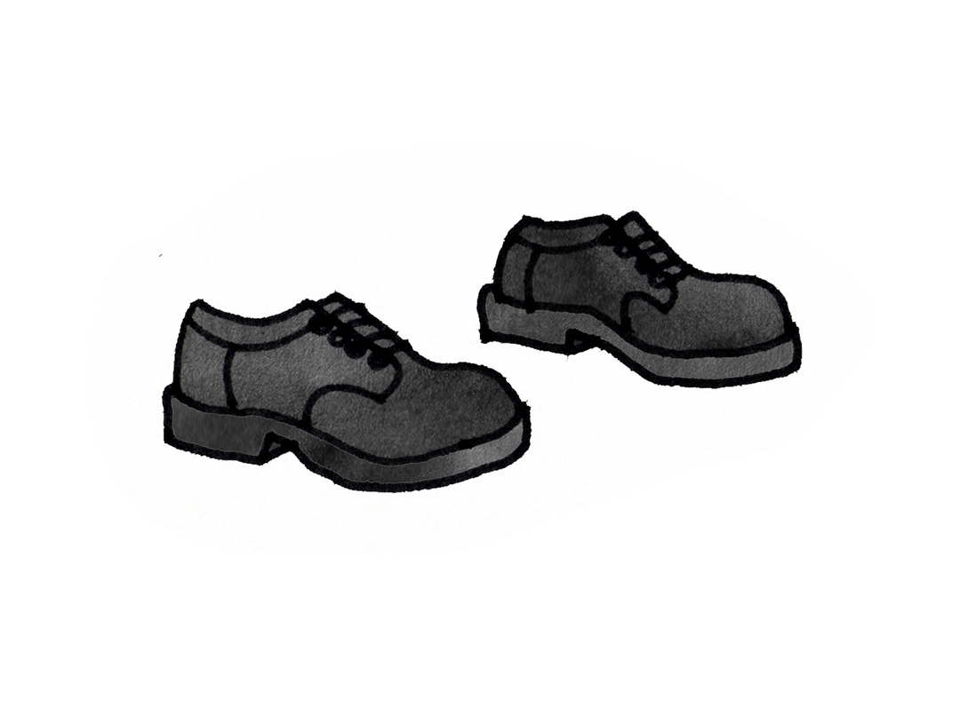hand-drawn shoes illustration
