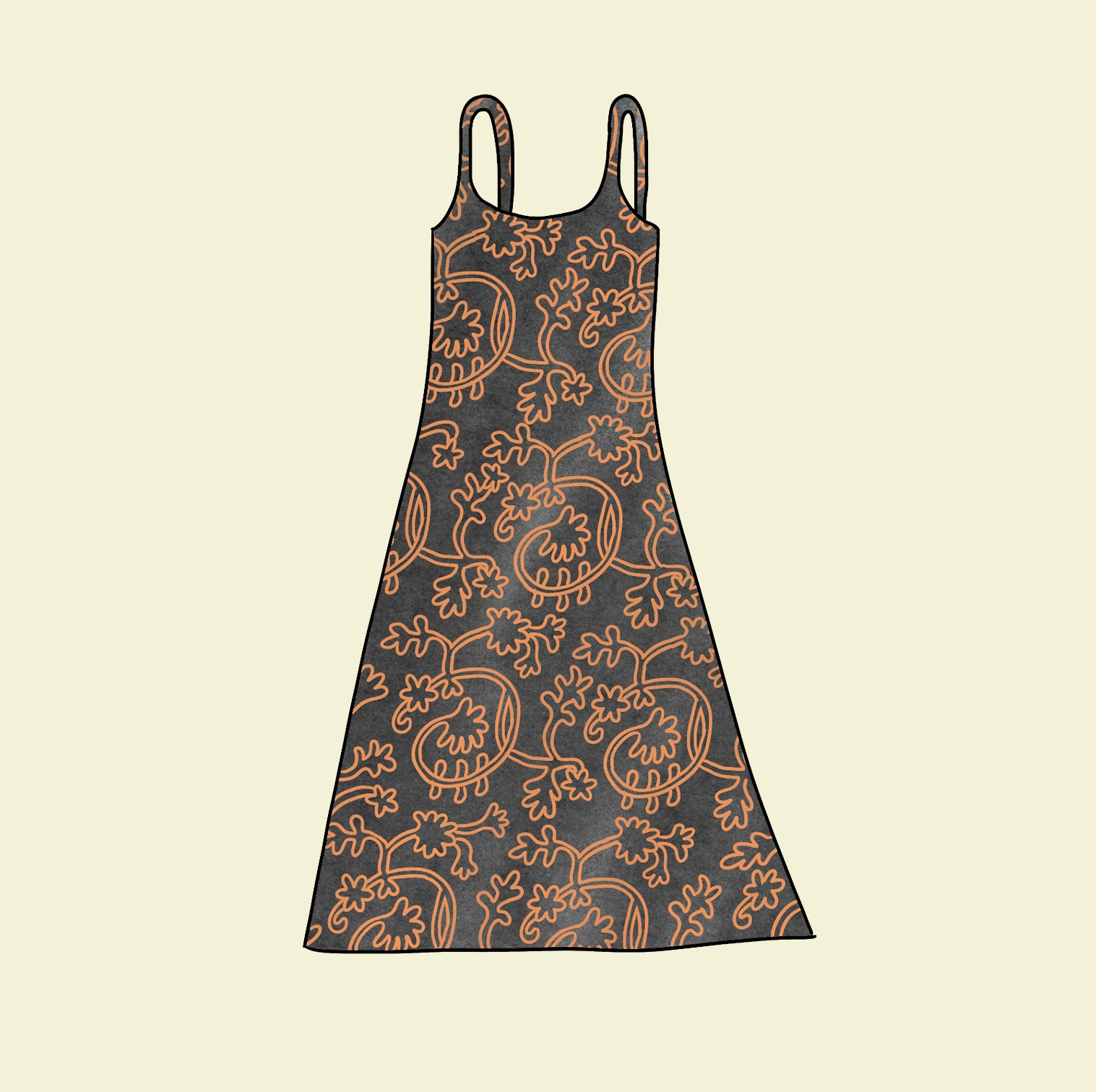hand-drawn clothes illustration