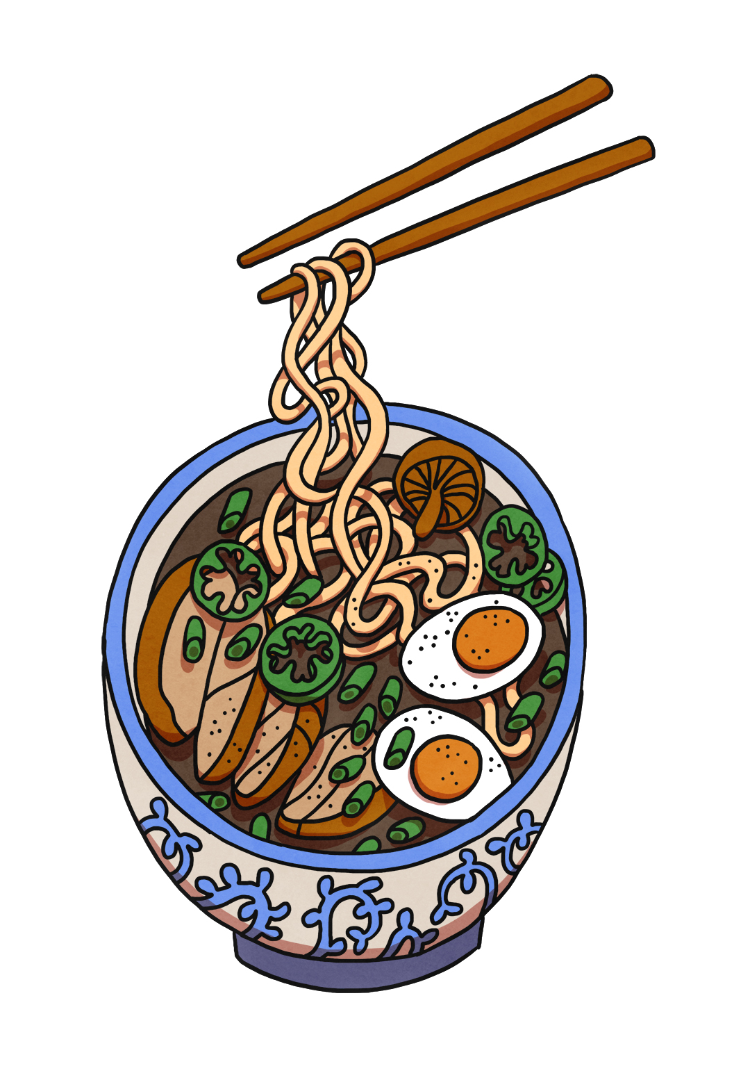 ramen illustration