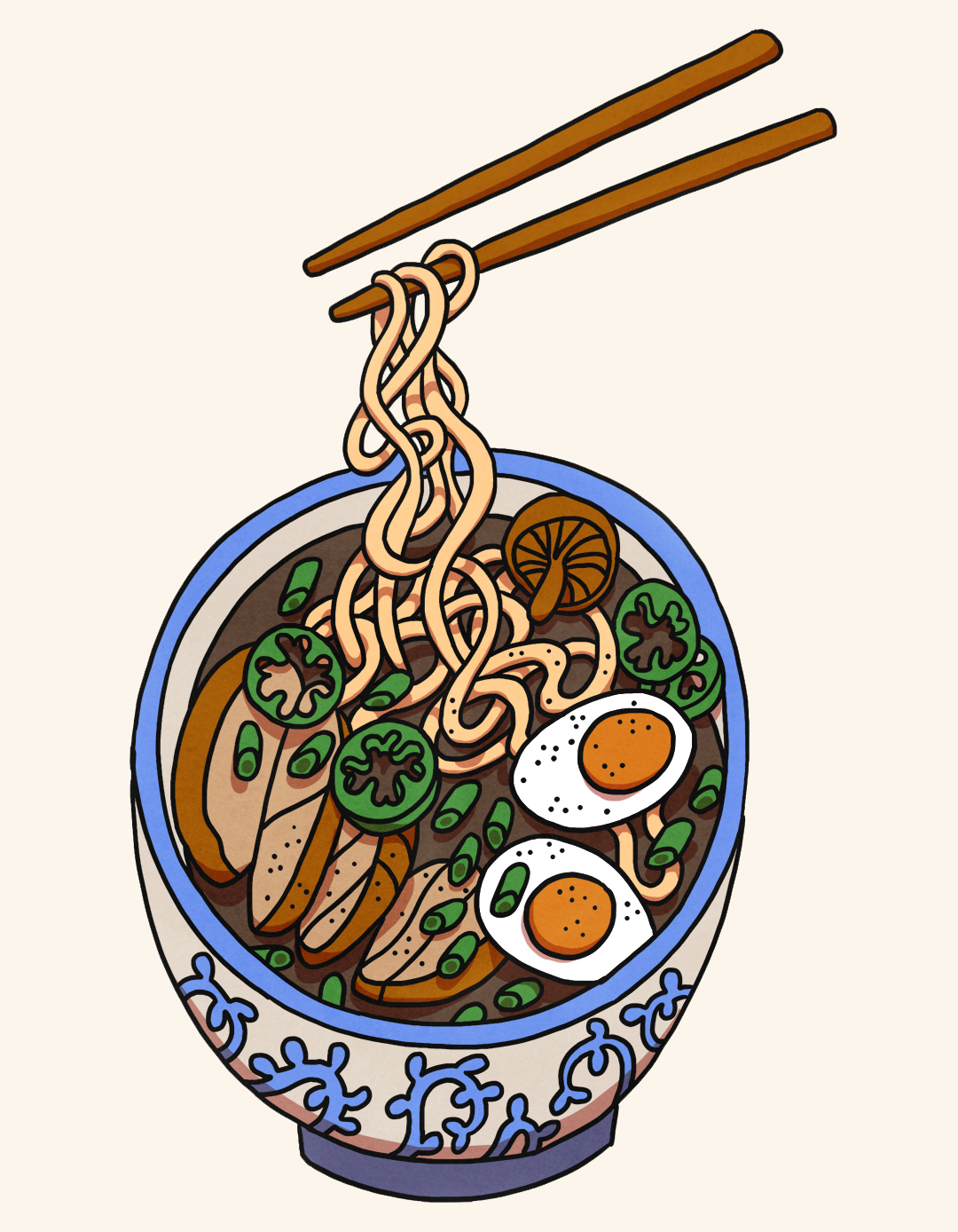 ramen illustration