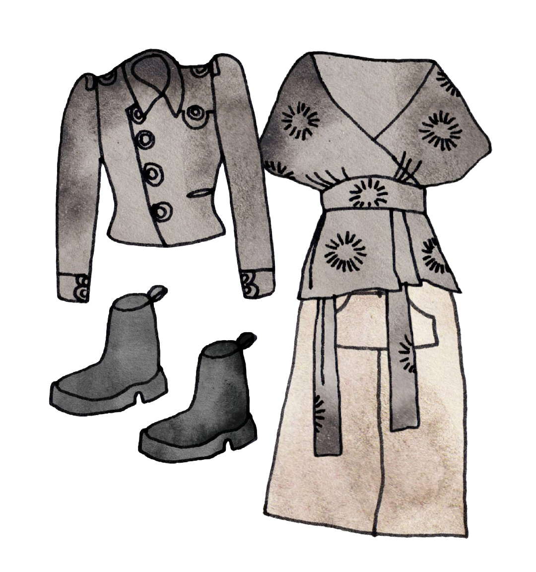 illustrated outfit