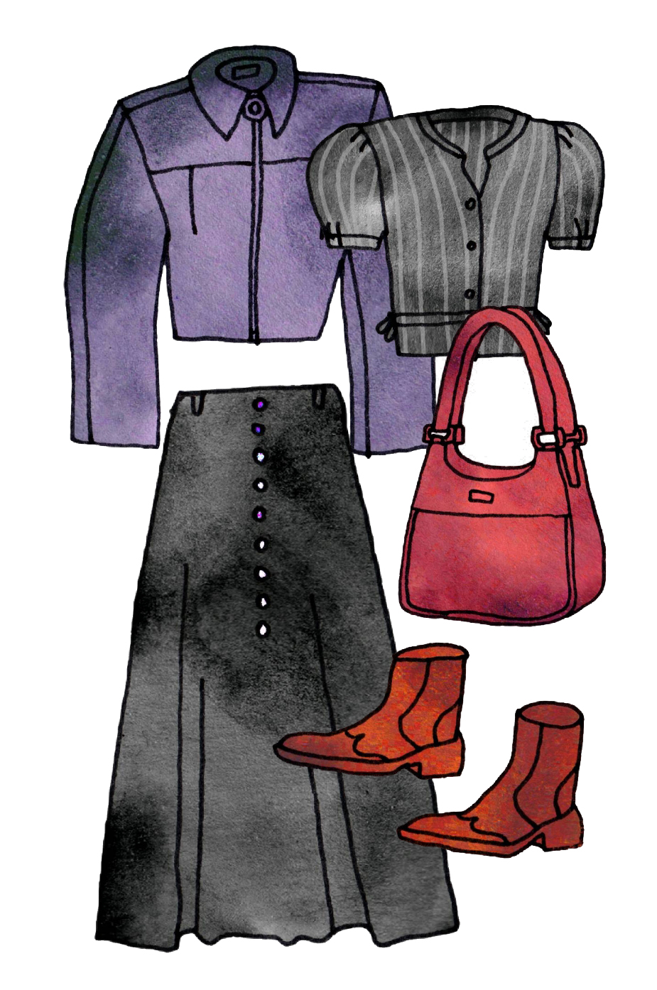 illustrated outfit