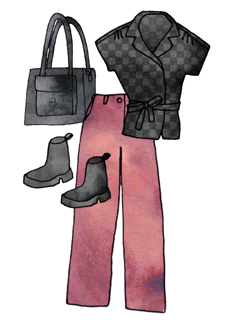 illustrated outfit