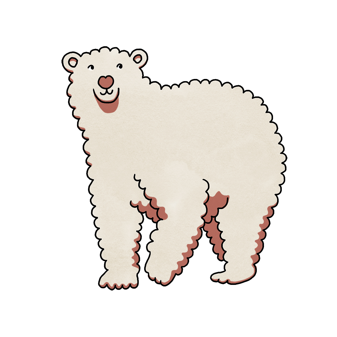 cute polar bear illustration