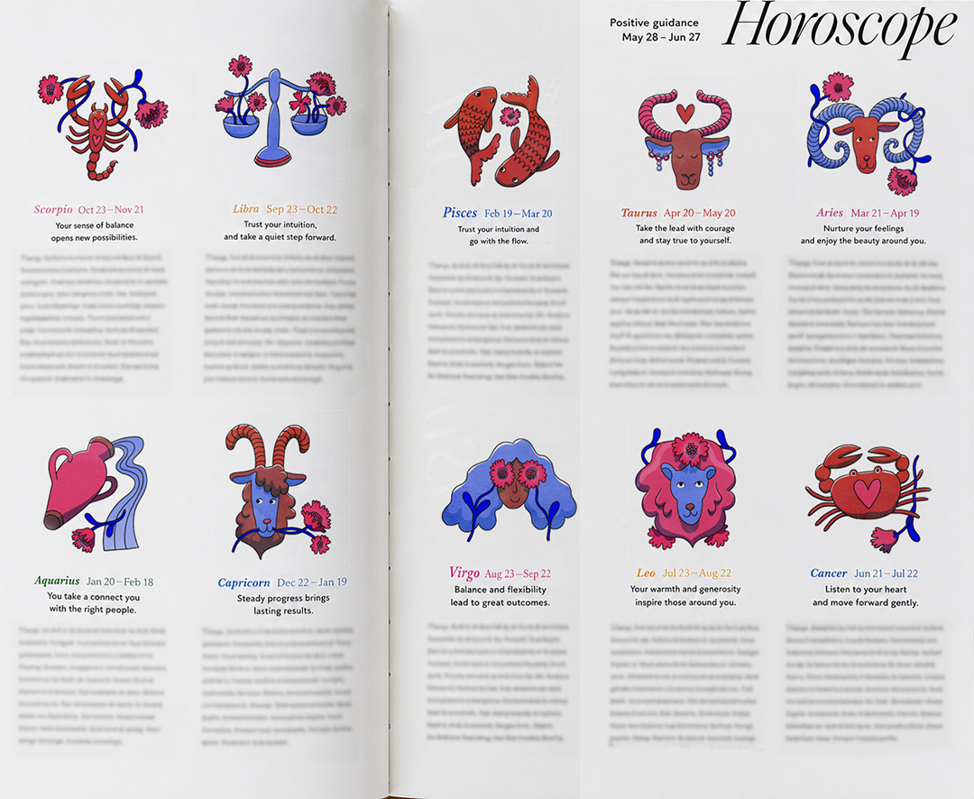 illustrated zodiac icons